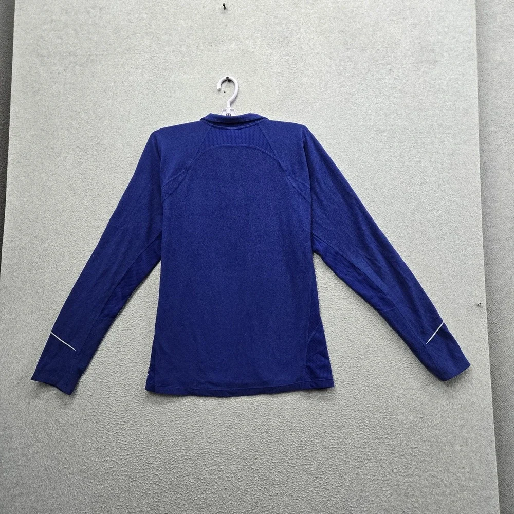The North Face Men Sweatshirt M Blue Fleece Quarter Zip Activewear Zipper